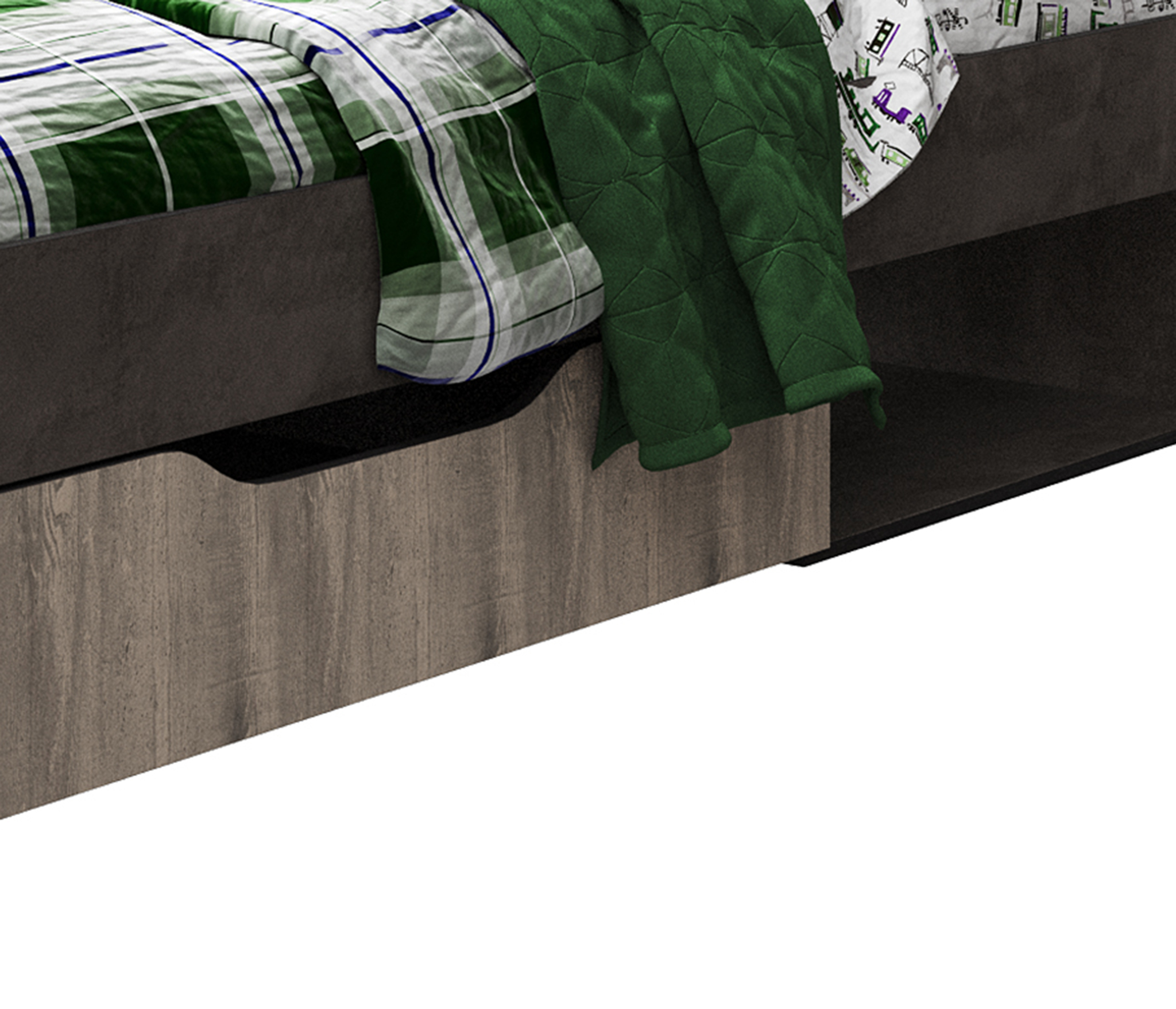 картинка Кровать 900 Лондон оникс от магазина мебели
